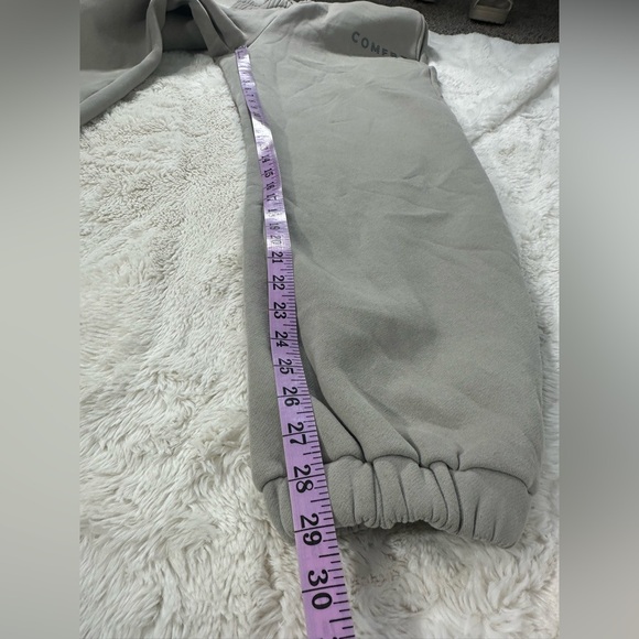 Comfrt Tranquil sweatpants Cotton Unisex Adult Large Grey Activewear Cozy Comfy - Picture 7 of 7